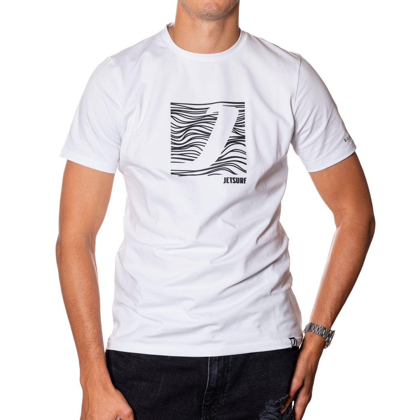 CAMISETA SÍMBOLO BLANCO/NEGRO