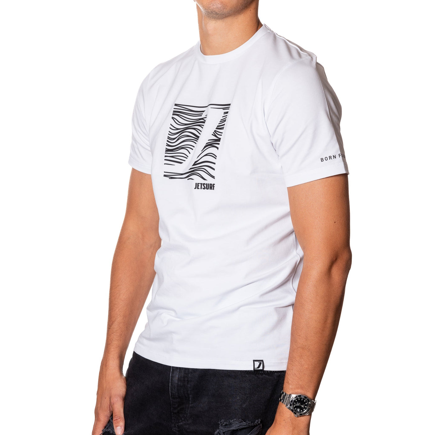 CAMISETA SÍMBOLO BLANCO/NEGRO