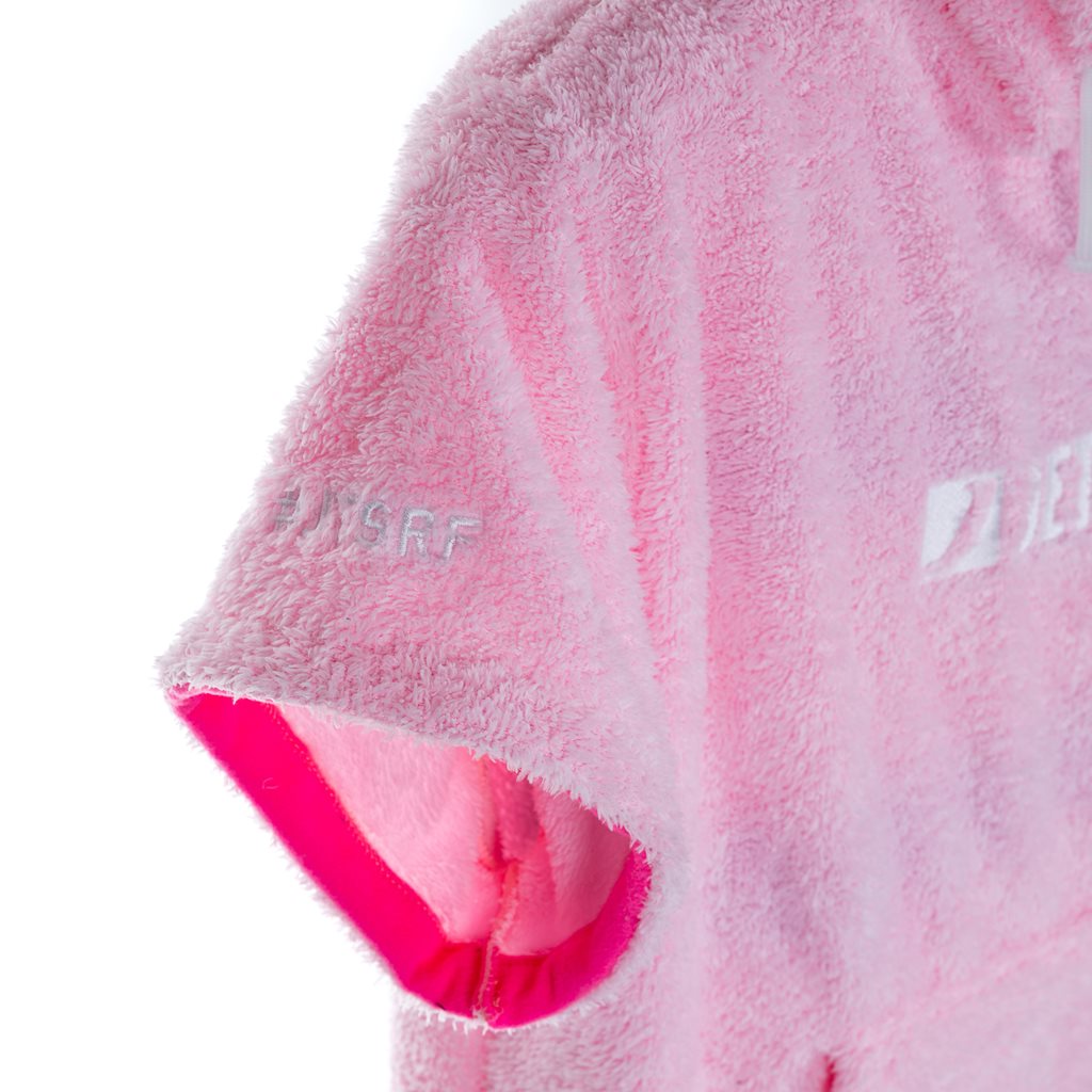 Poncho NIÑOS – ROSA BEBÉ/BLANCO